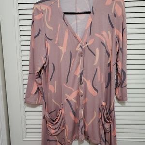 Logo By Lori Goldstein Button Down Cardigan